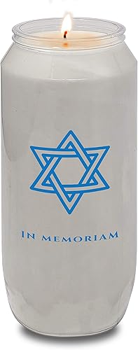 Miniatura 3 de Yahrzeit - Velas conmemorativas Yahrzeit de 7 días de combustión, paquete de 3