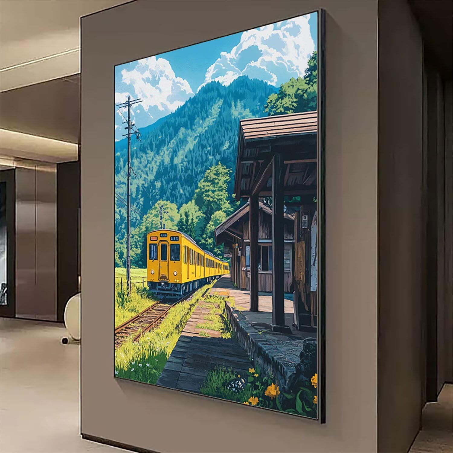 Japonia malarstwo diamentowe kompletny zestaw, DIY krajobraz diamentowy obraz duży 90 x 70 cm, 5D diamenty kryształowy haft krzyżykowy zestaw artystyczny, DIY obrazy diamentowe malowanie dekoracja