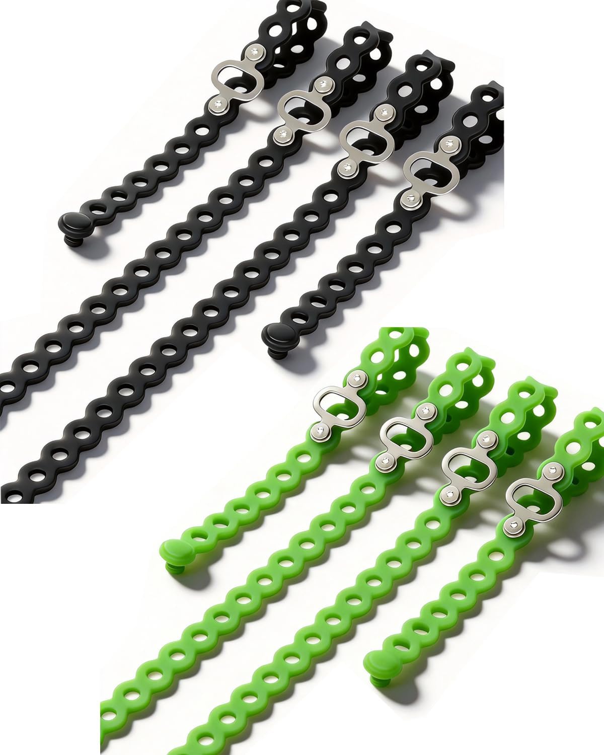 Modular Straps (4-Pack), Flexible Multi-Tool, Gear Strap for Outdoor Adventure, Survival, Camping, Travel, EDC