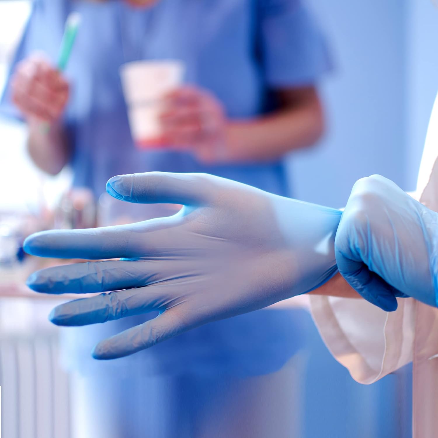 ESKAY PRODUCTS Nitrile Vinyl Blend Disposable Gloves, Latex Free, Powder Free Gloves