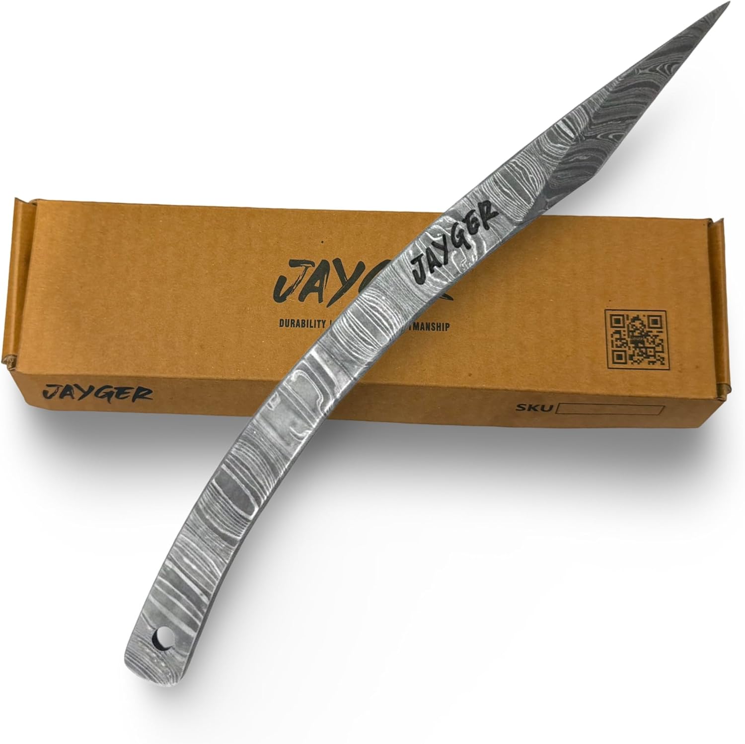 Handmade Kiridashi Knife – Precision Japanese Right Hand Marking Tool – Damascus Steel Curved Blade – Compact Carving & Craft Knife for Woodworking, Leatherwork, DIY & Artisan Use