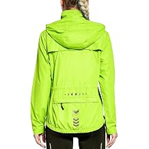 Women's Cycling Running Jackets Lightweight Windproof Bike Windbreaker Reflective with Hooded