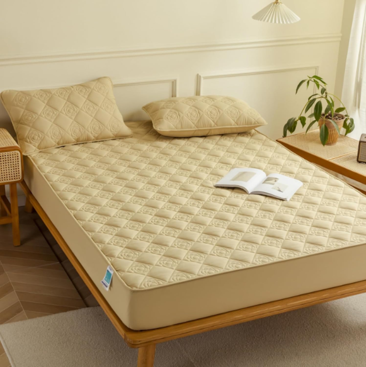 DUNBRI Deep Pockets Fits Mattress,Quilted Mattress