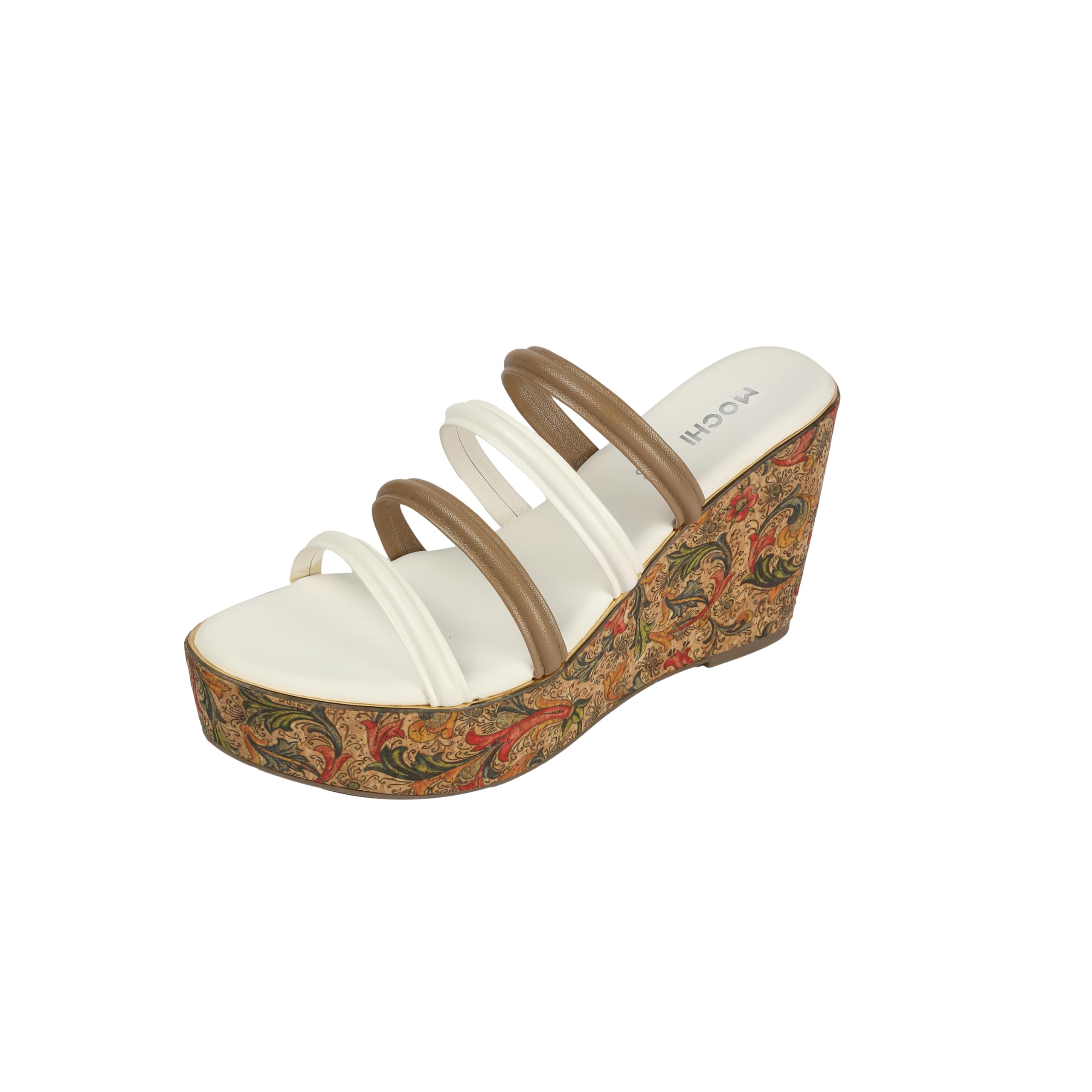 mochi Women's Wedge Heeled Slip-On Sandals-picture-38