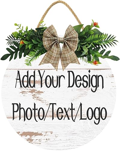 Letreros de madera personalizados, 12 x 12 pulgadas, 11 x 11 pulgadas, decoración de tablones de madera de granja, letreros de puerta