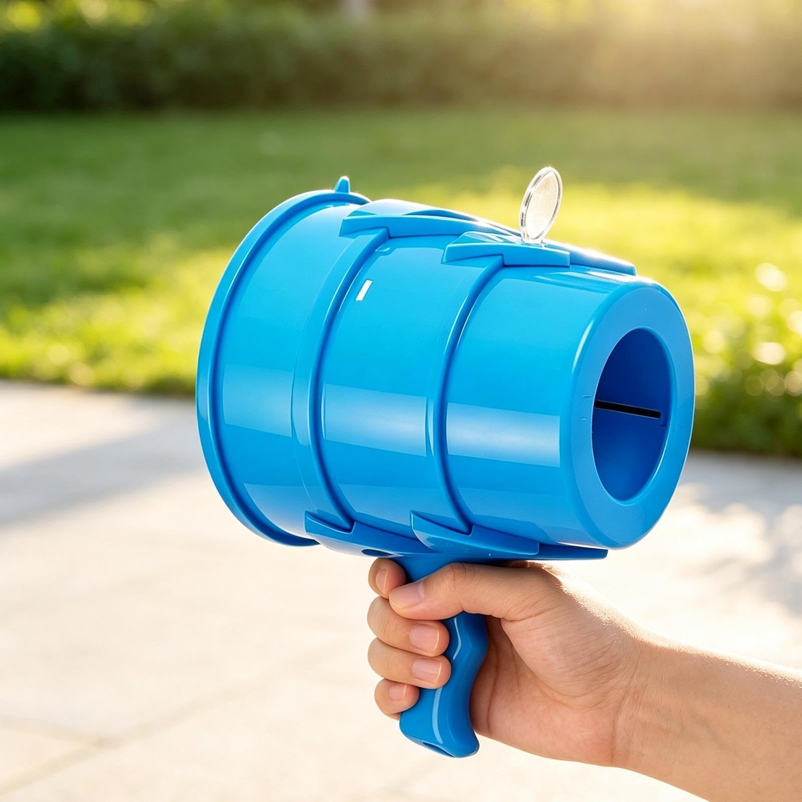 Air Cannon Toy Handheld Air Blastere Safe Party Prank Game, Blue, Refer to description - Image 6