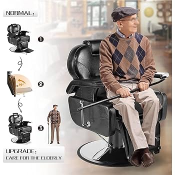 Amazon.co.jp: 理髪店の理容室の椅子は持ち上げて回転することが