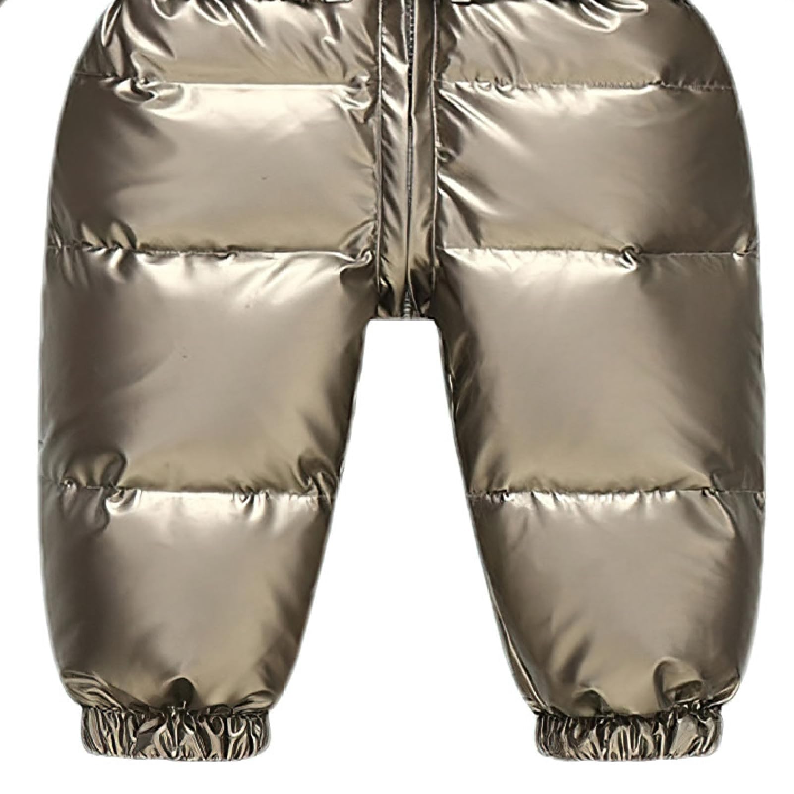 amropi Bébés Filles Combinaison de Neige à Fourrure Capuche Doudoune en Duvet Hiver Jumpsuit pour 0-5 Ans
