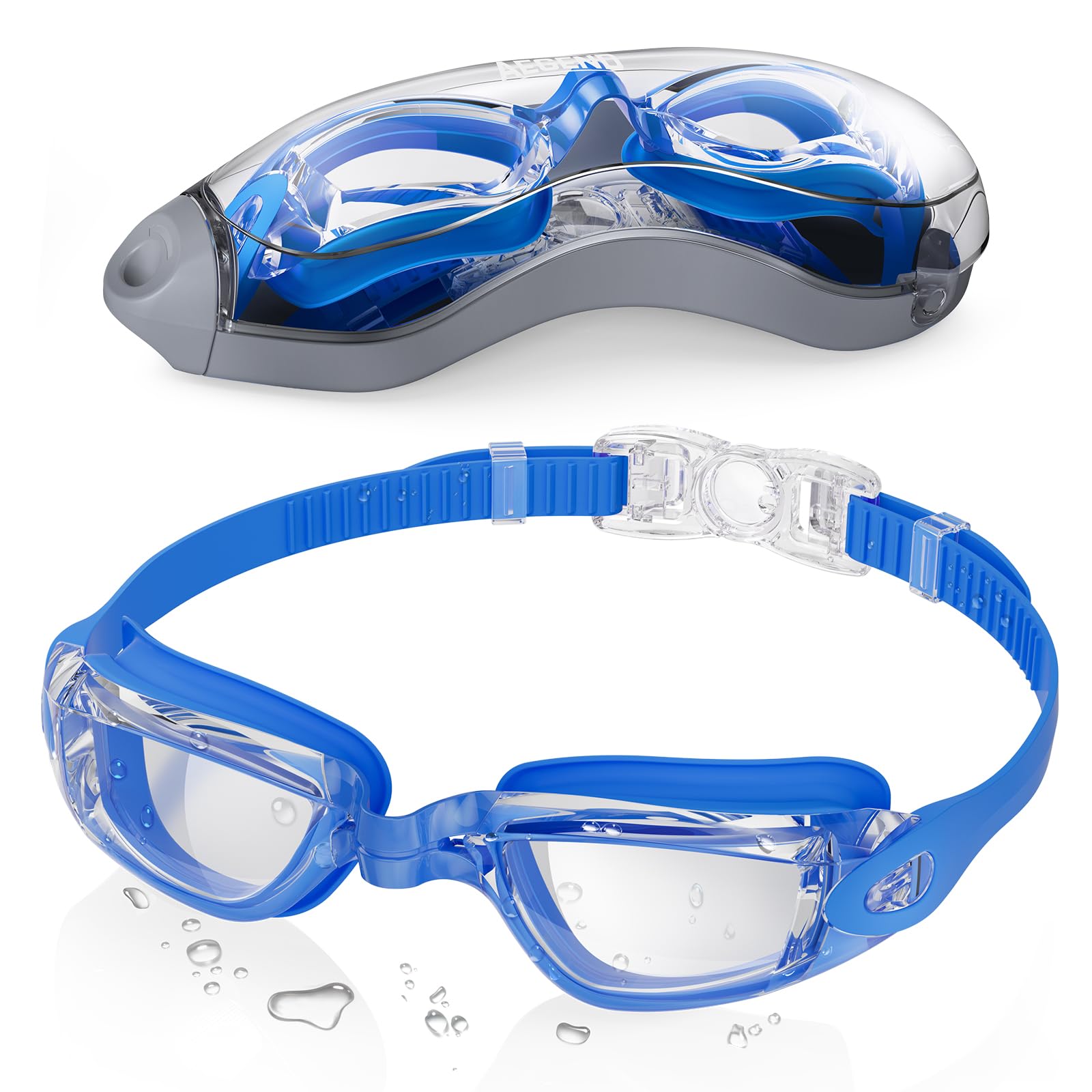 Aegend Swim Goggles, Swimming Goggles No Leaking Full Protect Adult Youth