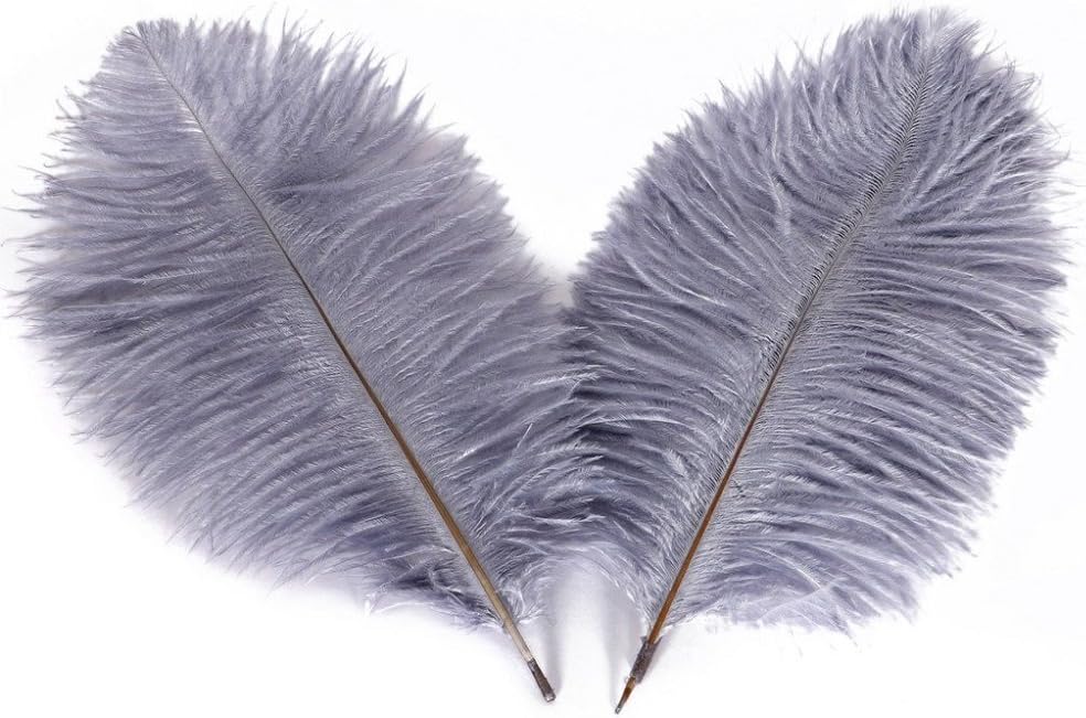 AABABUY Pack of 50,Naturl Ostrich Feathers 6-8inch (15-20cm) Plumes Wedding,Clothing,Party,Table Decoration,DIY (Purple)
