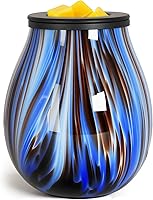 Vista 9 de EQUSUPRO Calentador de Aceite Esencial Eléctrico de Vidrio, Quemador de Incienso Eléctrico de Cera para Tartas, Calentador de Cera de Fragancia