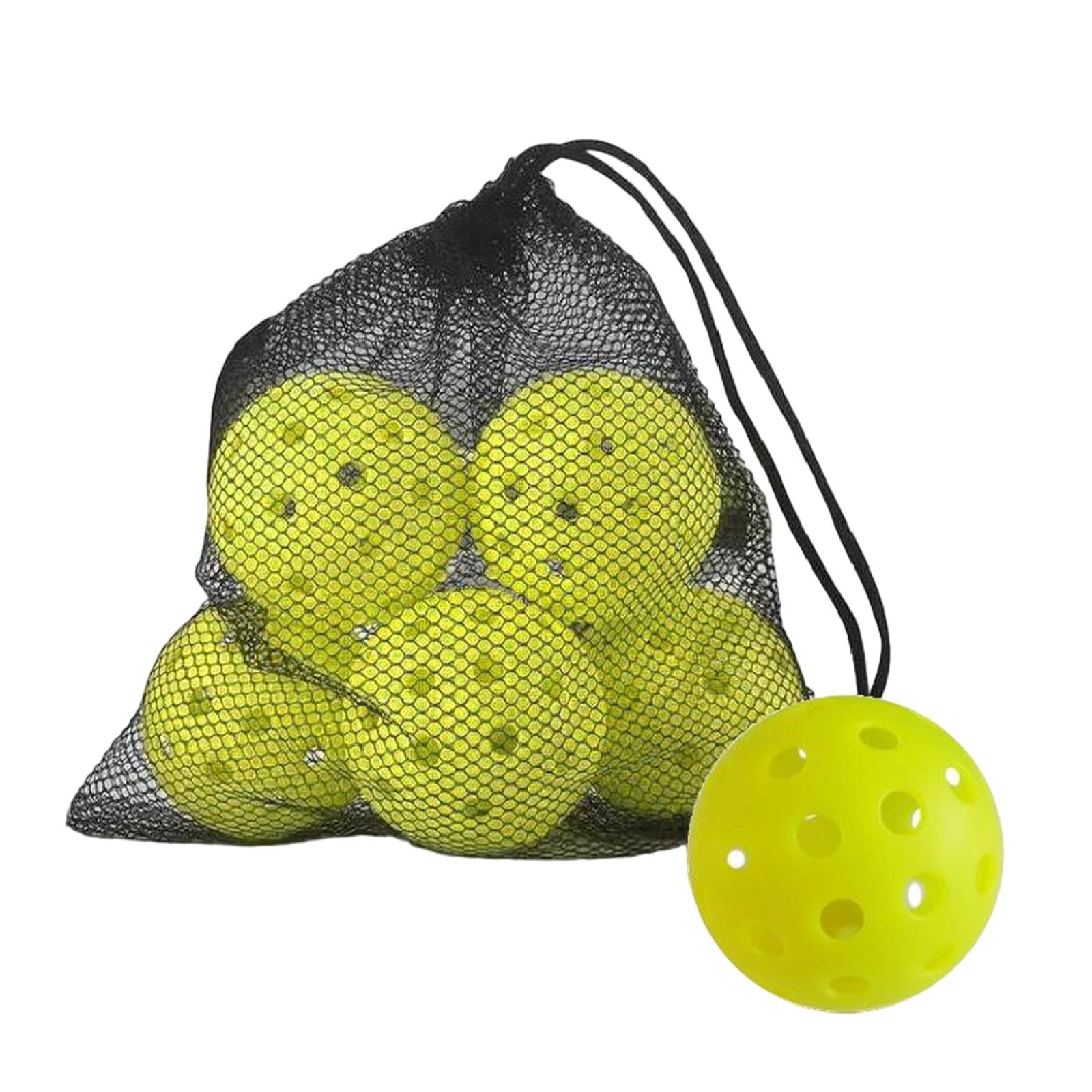 BNF® 6X Outdoor Pickleball Balls Glow in The Dark 74mm for Practice Outdoor Court Yellow Sporting Goods | Tennis & Racquet Sports | Tennis | Balls-image-16