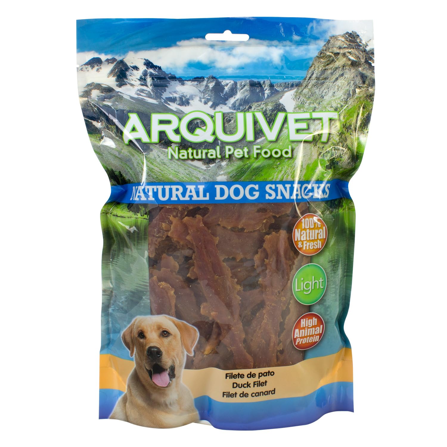 ARQUIVET Filetto di anatra - 1 Kg - Snack 100% naturali per cani - prelibatezze per cani - Prodotto leggero - Molto ricco di sostanze nutritive