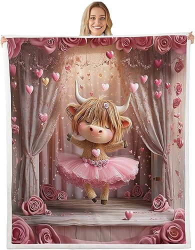 Vista 26 de Manfei Manta de vellón con estampado de mariposas y flores, diseño romántico de corazón para cama, sofá, decoración de habitación de niños y niñas