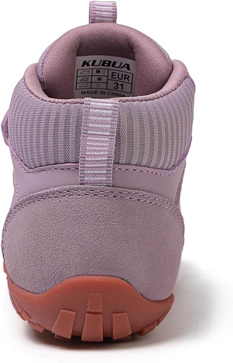 KUBUA Kids Barefoot Shoes Boys Girls High Top Minimalist Zero Drop Sneakers for Tennis Walking Hiking Athletic Little Big Kid - Image 7