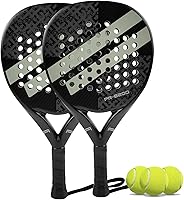 Vista 16 de Pala de pádel Superficie de Fibra de Carbono con núcleo de espuma EVA Memory Flex Pala de pádel ligera