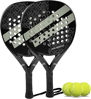 Padel Racket Carbon Fiber Surface with EVA Memory Flex Foam Core Lightweight Padel Racquet
