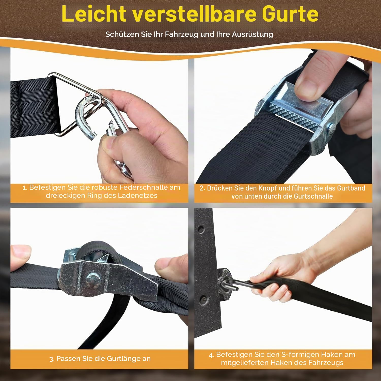 Ladeflächennetz,Netz für Anhänger,Verstellbar Frachtnetz Ladenetz Organizer,Netz Ladungssicherung für SUV Pickup Truck Anhänger,208cm x 127cm