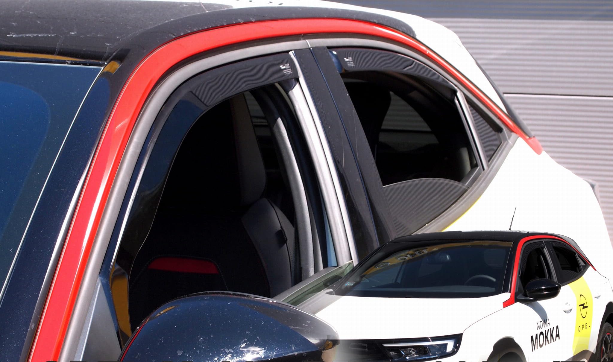 Car Lux AR06799-1 Kit deflettori per finestrini anteriori e posteriori per Mokka B, dal 2021 ad oggi