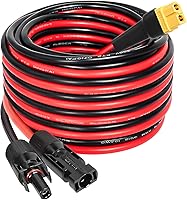 Vista 18 de Cable de extensión solar a XT60 10AWG 3FT conector solar a XT60 Cable adaptador para panel solar a estación de energía portátil Generador solar