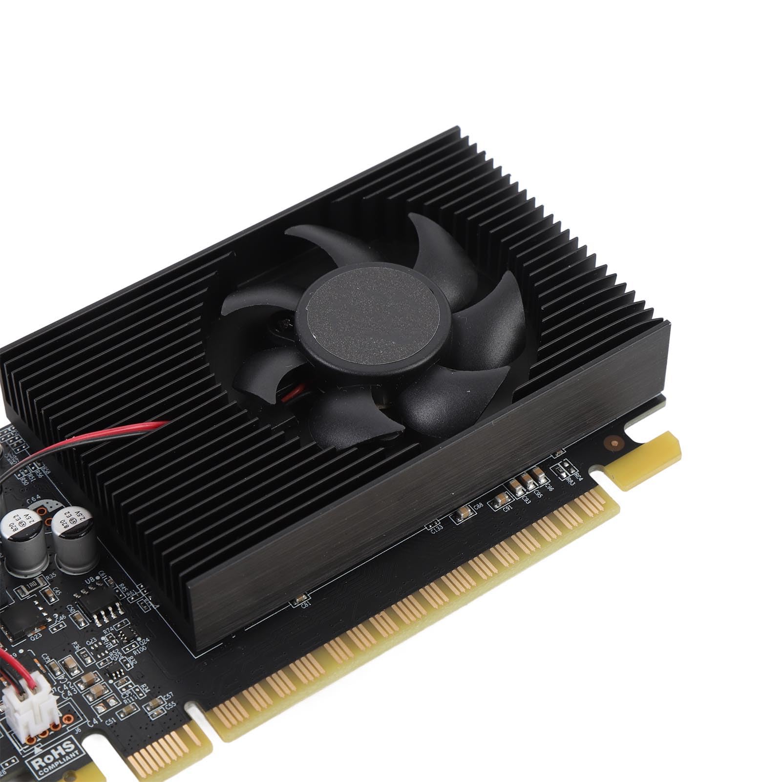 Karta Graficzna GT 730 4 GB, Komputer o Niskim Profilu GPU DDR3 128 Bit 700 MHz 667MHz PCI Express 1.1 X16 PC Karta Wideo z Interfejsem Multimedialnym VGA DVI HD do Pracy