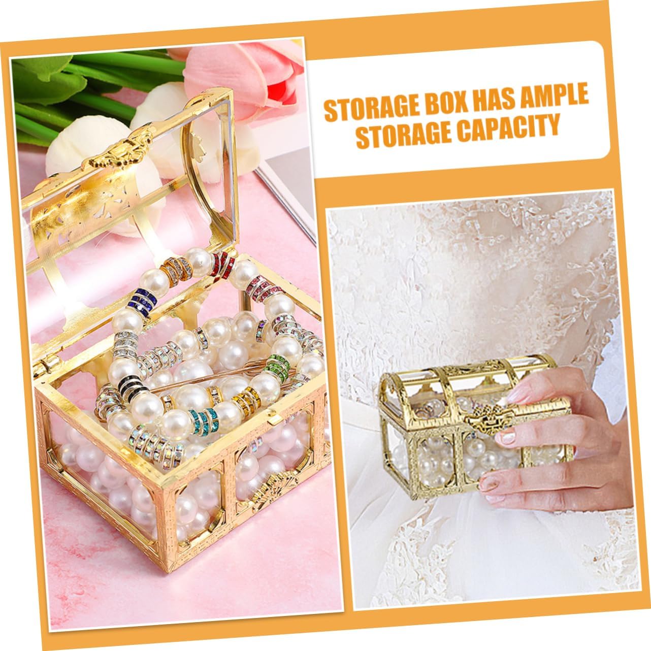 GATHINESS 3個 の宝石箱 ｼﾞｭｴﾘｰﾎﾞｯｸｽ jewelry box パーティーの記念品 