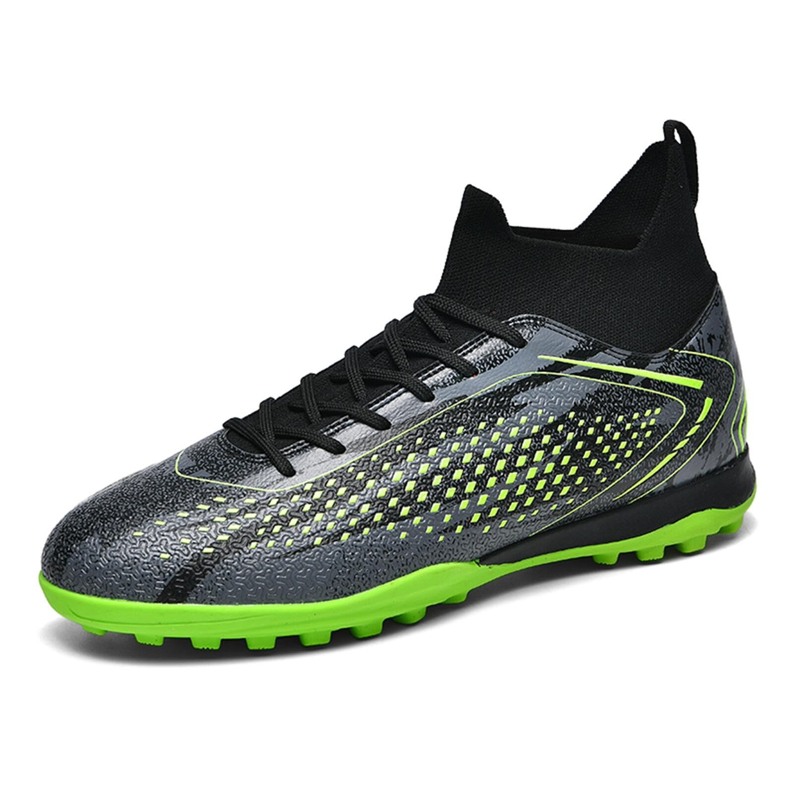 Soccer Cleats for Mens Womens Turf Indoor Soccer Shoes Unisex High Ankle AG TF Football Boots Youth Baseball Rugby Training Shoes