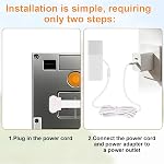 Type-C Charging Cable for Battery Doorbell, 4m/13.1ft L-Shaped Connector Compatible with 2nd Gen (2020) & 2024 Release Battery Video Doorbell 24H Continuous Power Supply