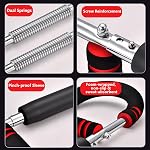 Adjustable Twister Arm Exercise, Portable Spring Resistance Bar for Forearm Training, Triceps & Chest, Home Fitness Equipment, Strength Enhancer for Men & Women, Compact & Easy to Use