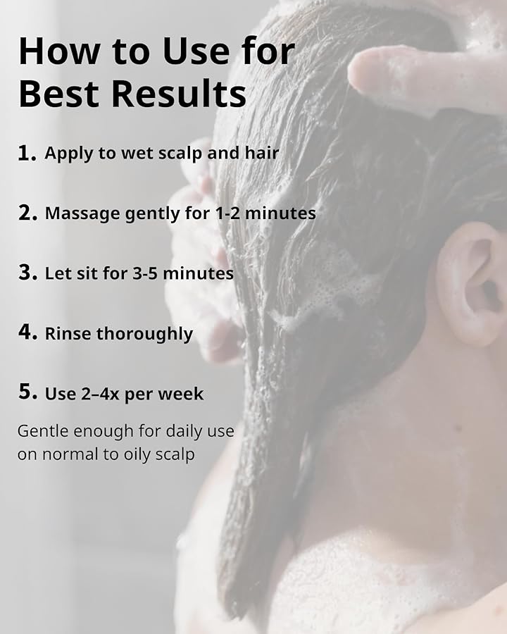 X20Hair Anti Dandruff Shampoo with 1% Zinc Pyrithione – Sulfate-Free Scalp Care Shampoo for Flaky, Itchy or Oily Scalp – Refreshing Botanical Formula with Rosemary, Lavender, Squalane & Panthenol - image 4