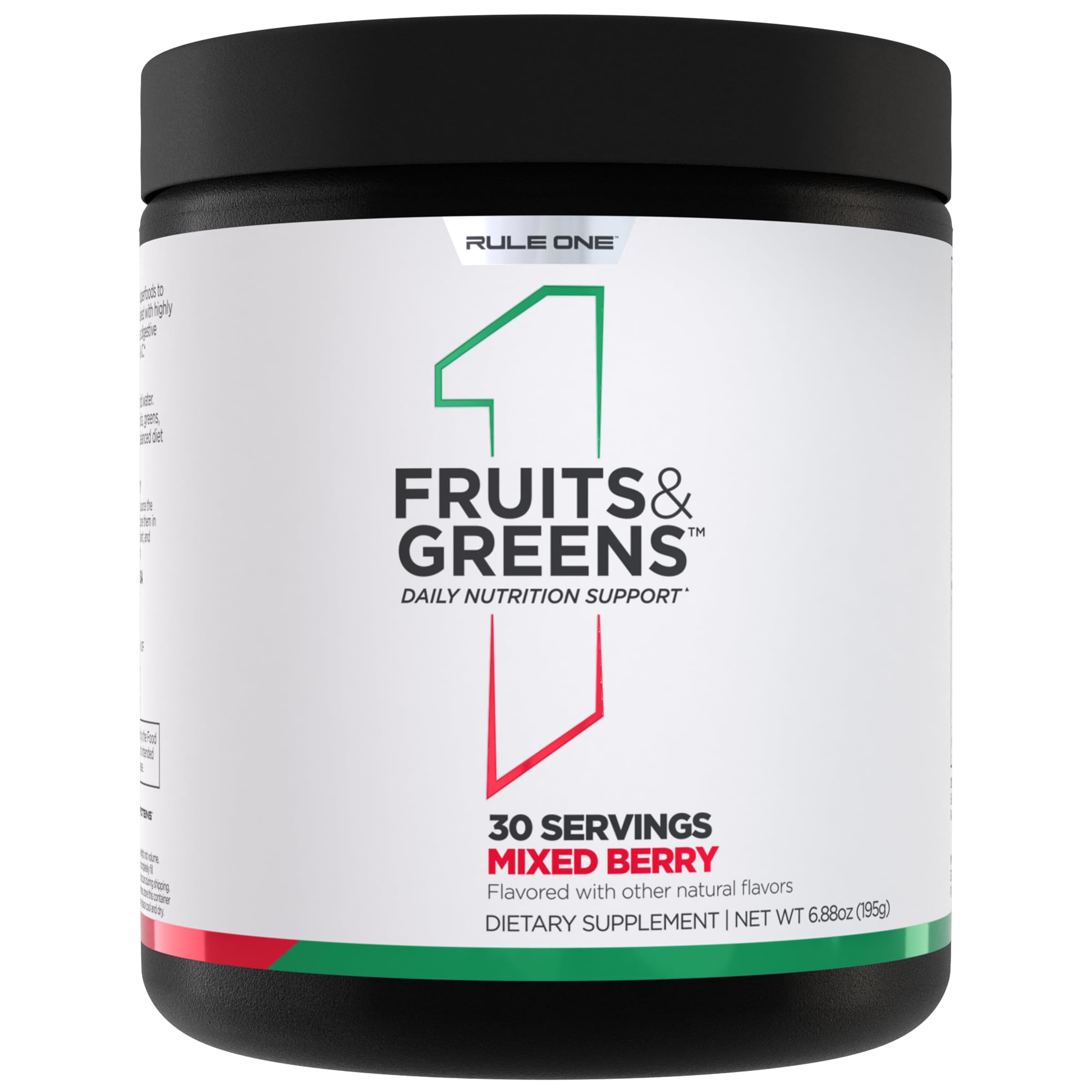 Rule 1 Proteins Fruits & Greens Powder, Mixed Berry, 30 Servings