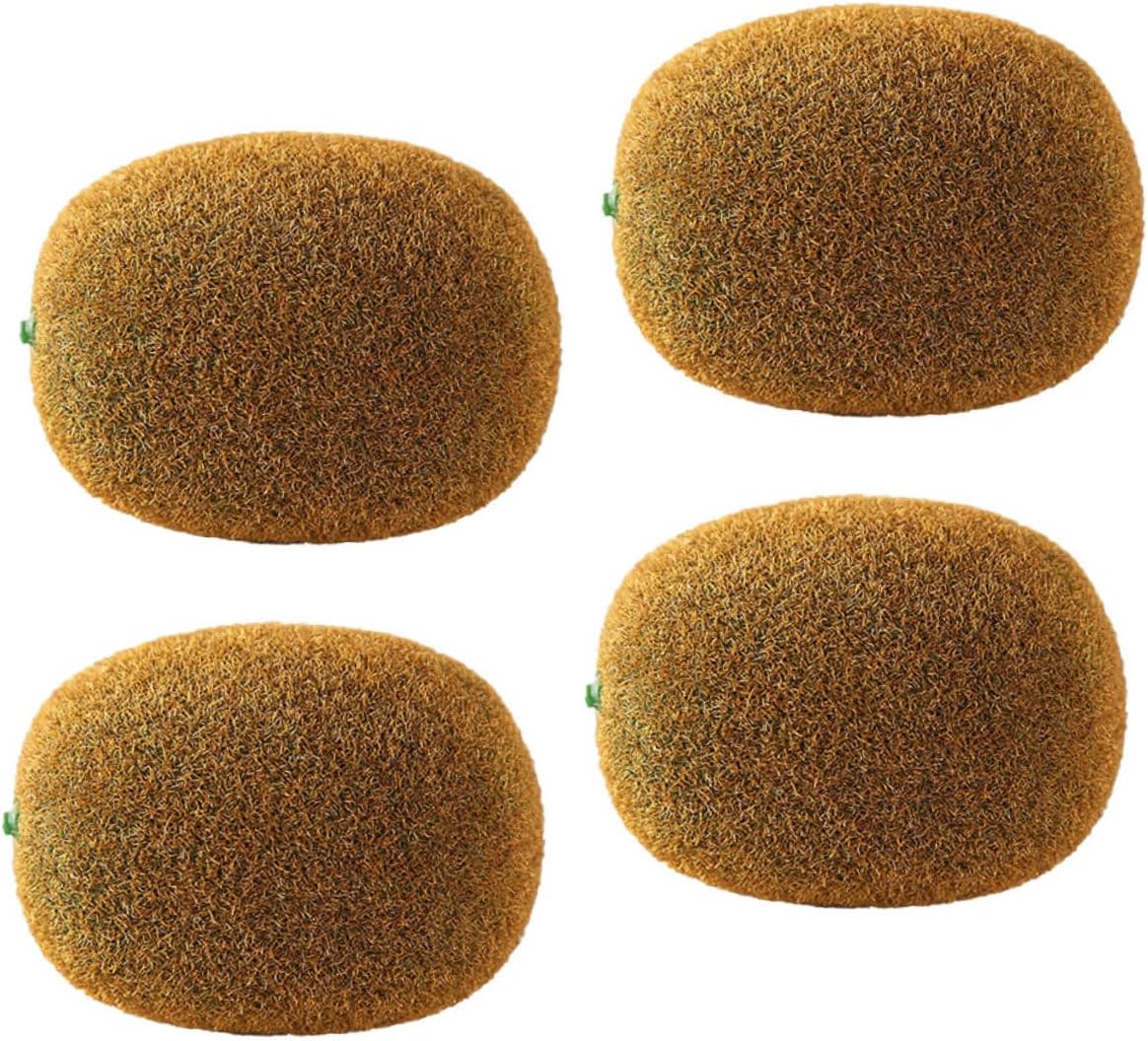 Ciieeo 5sets Lifelike Imitation Kiwifruit Photography Props Realistic Fruit Decorations for Shop Window Adornment Home Decor 4pcs*5