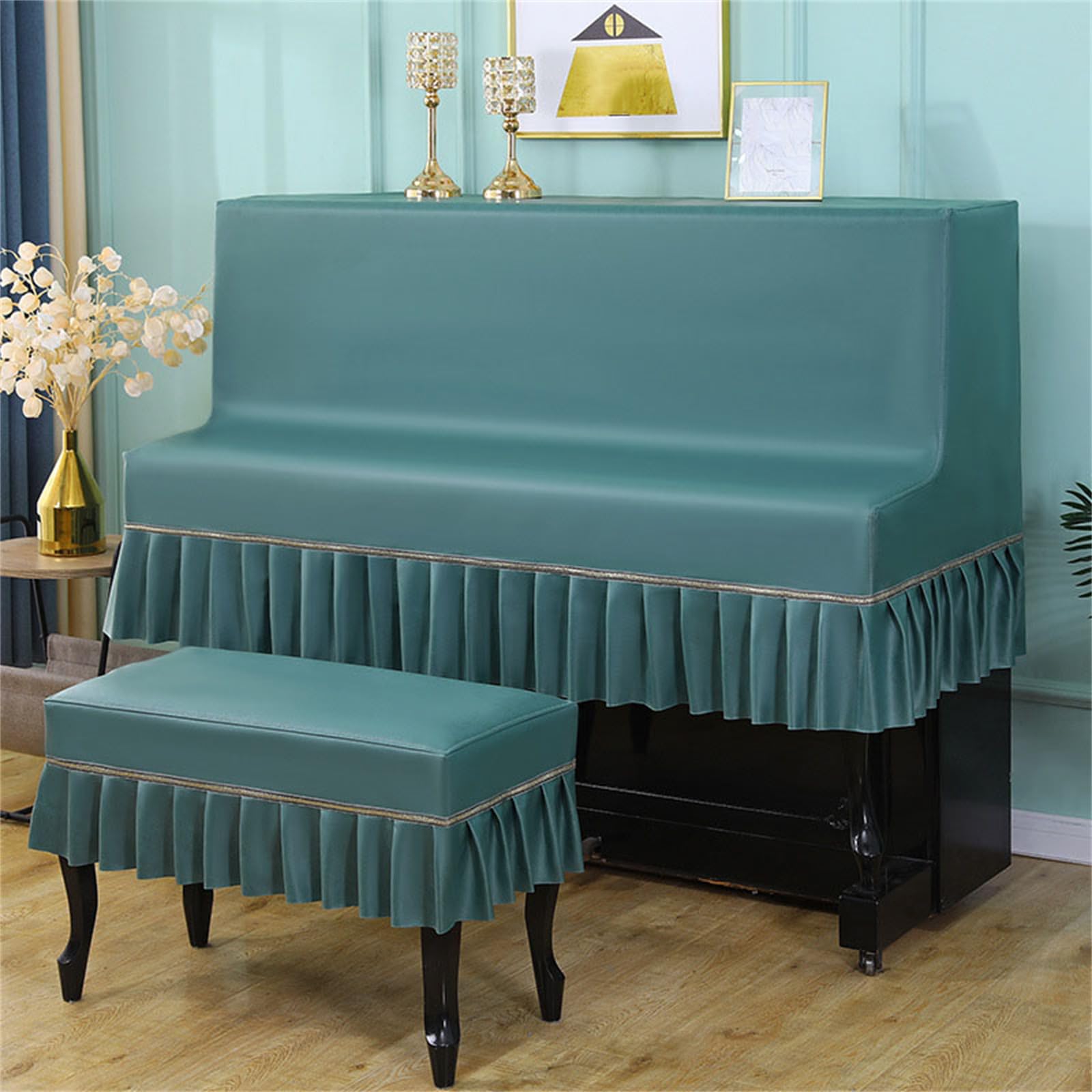 Housse piano droit protection de tabouret dentelle haut de gamme