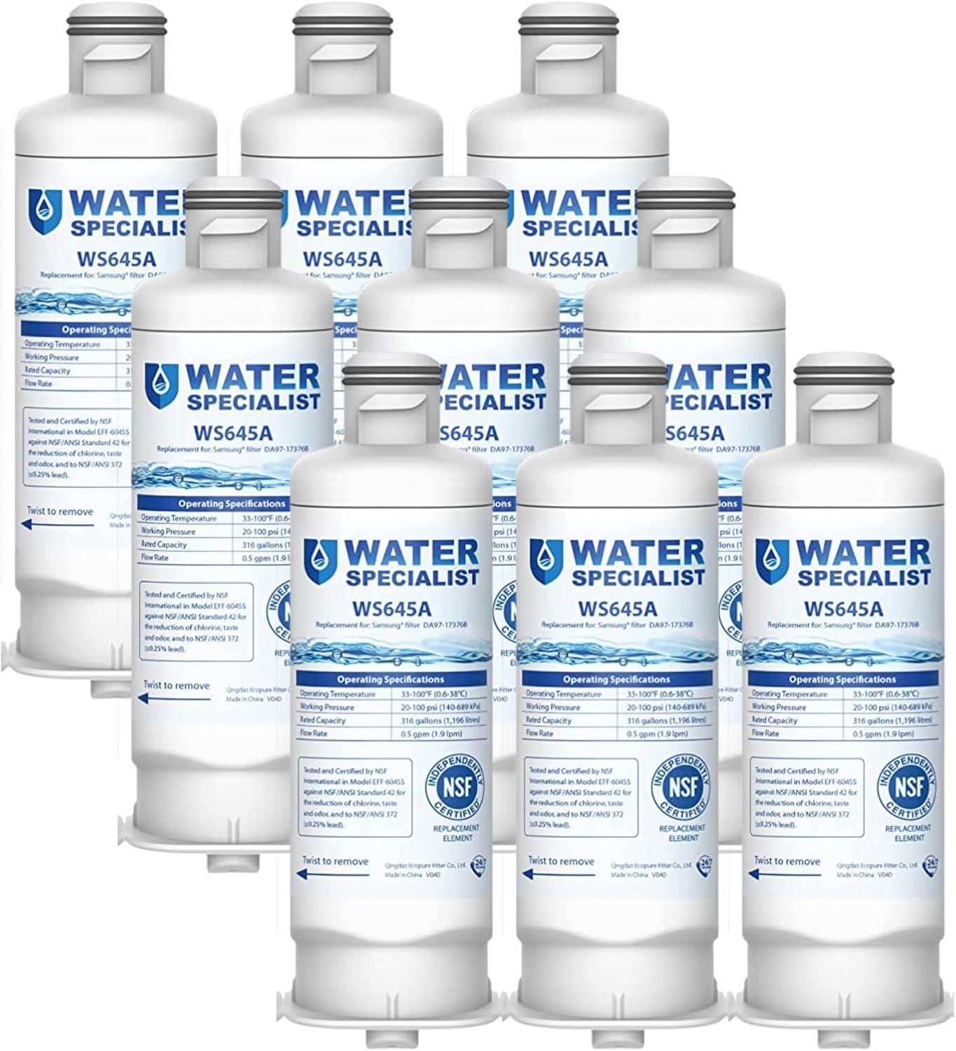 Waterspecialist DA9717376B Replacement for Samsung HAFQIN