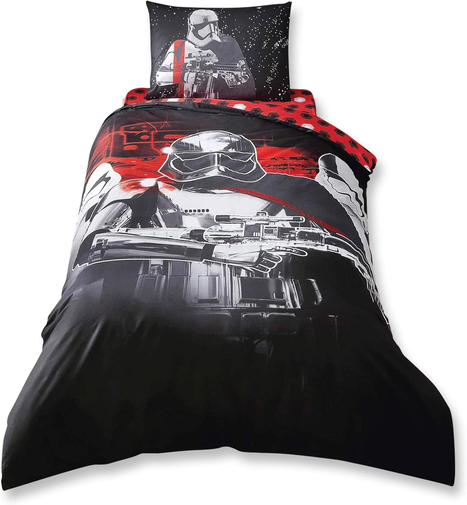 Star Wars The Last Jedi Bedding Duvet Cover Set New Licensed 100% Cotton / Star Wars Twin Size Duvet Cover Set / Star Wars Bedding Set 3 PCS (Comforter sold separately, not in this set)