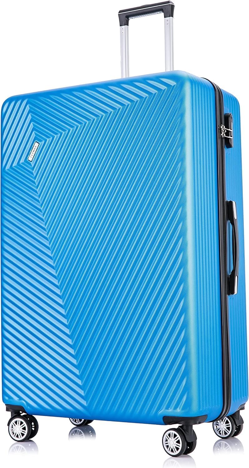 29" Large Suitcase 4 Wheel Lightweight Luggage Hard Shell Travel Case Hold Check in Fits 23kg - 27kg + 3 Digit Lock Suitcase Large + Telescopic Handle 100 Litre Capacity