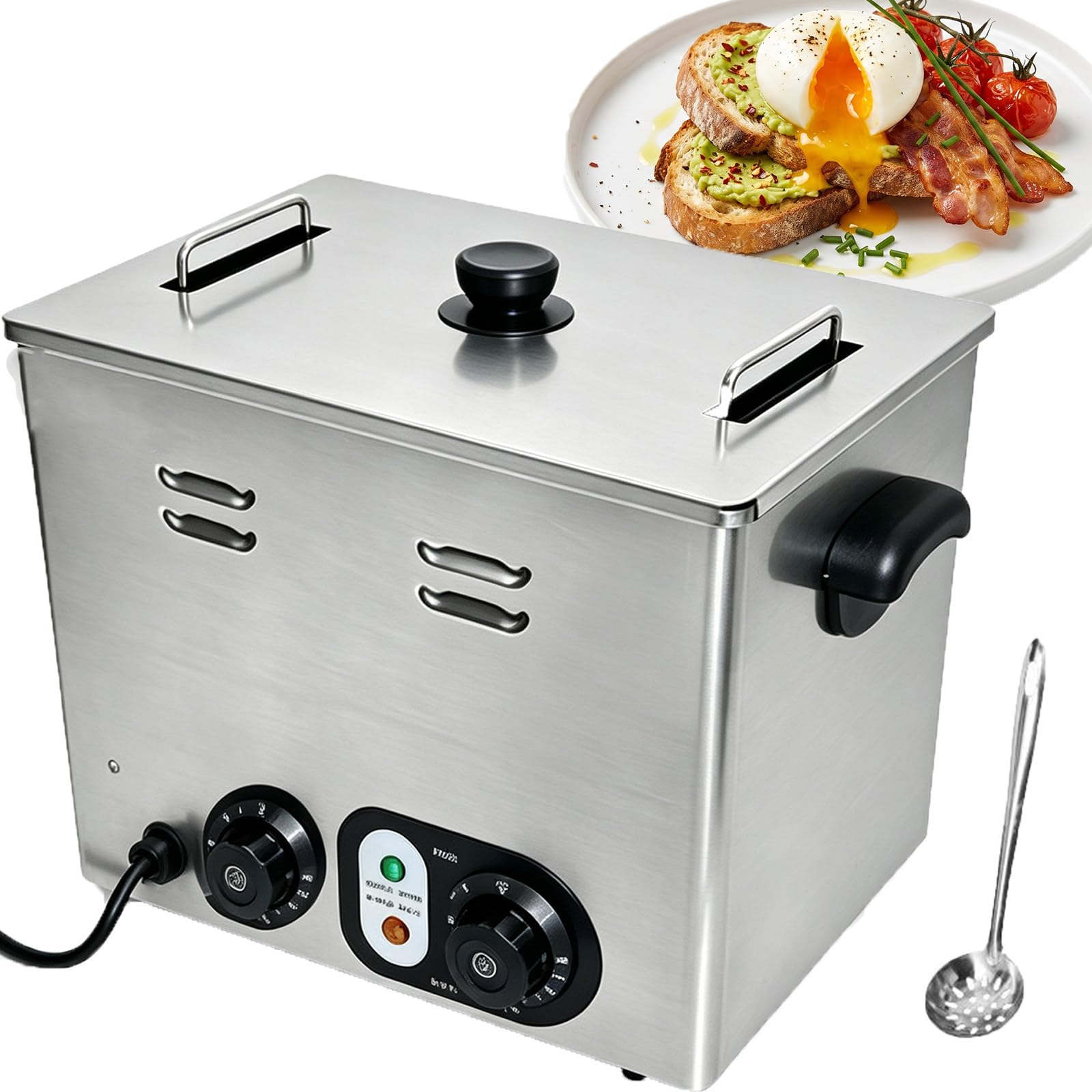 Cocedor Rápido de Huevos Capacidad 60/45 y Controles Ajustables B