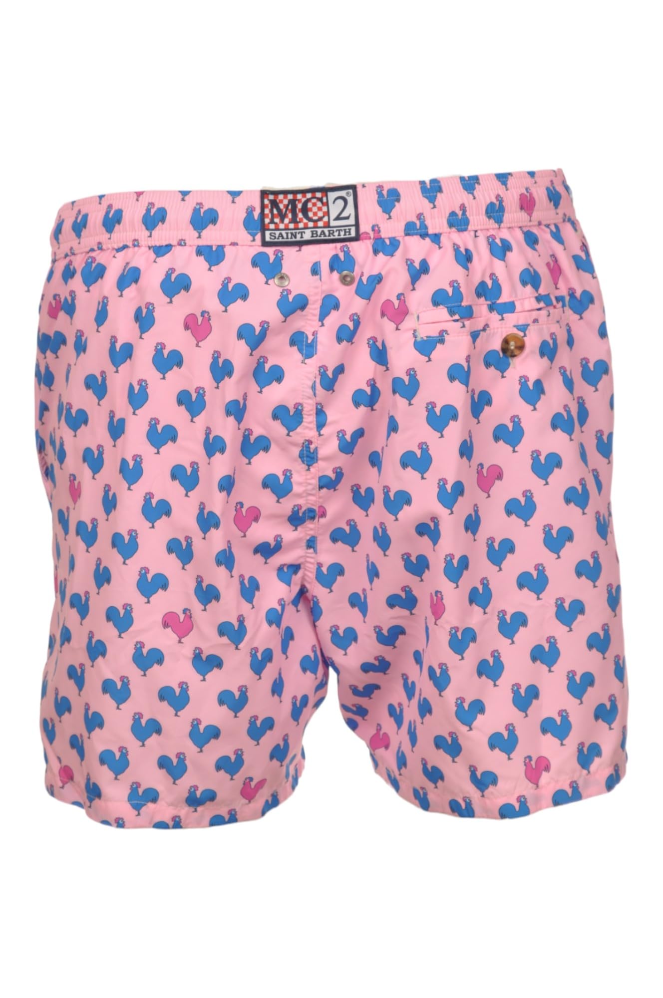 Saint Barth, Costume Boxer con Fantasia Gallo Bluette e Fuxia. LIGHTING-2117Rosa Taglia S