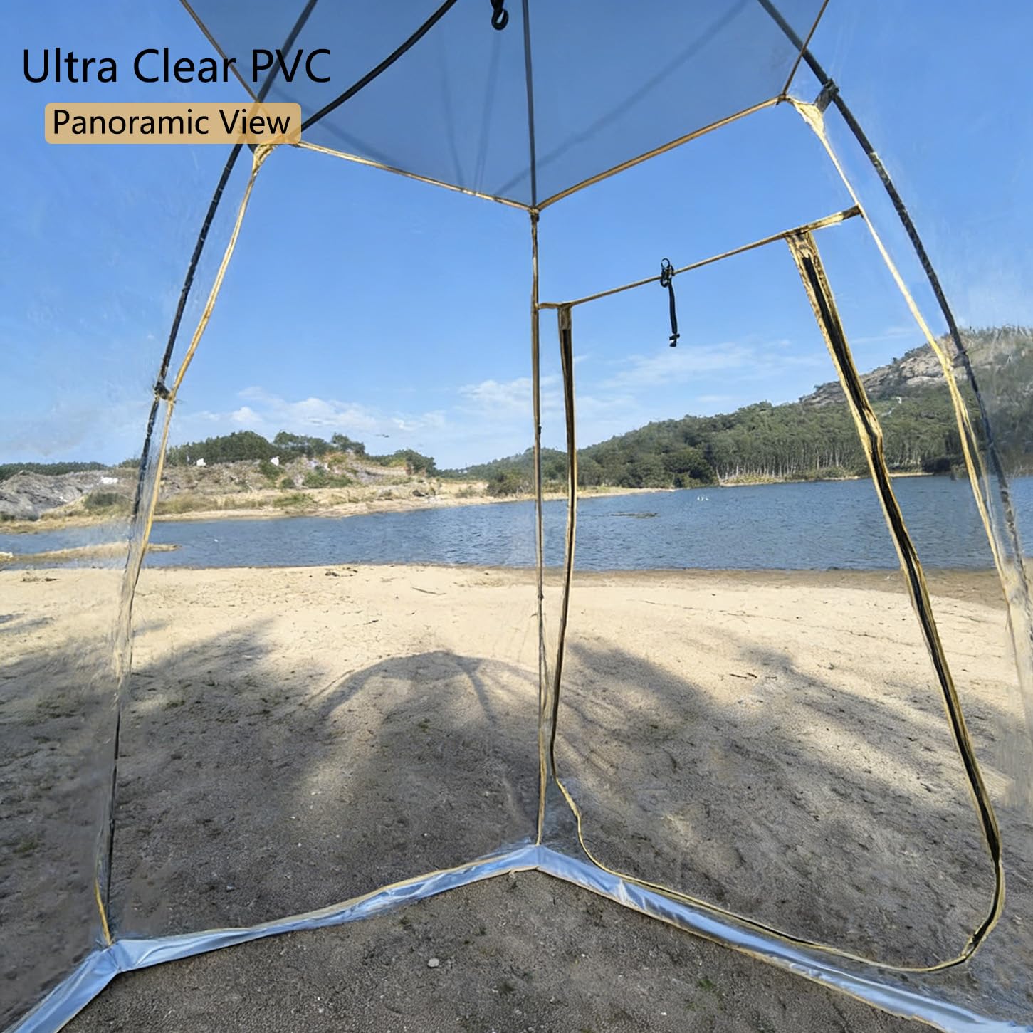 Transparentes Zelt für 4-6 Personen Hemisphärisches Winter-Bubble-Zelt Winddicht, Wasserfest, Warm Einfache Montage Sternenhimmel-Zelt für Garten, Seeseite & Camping