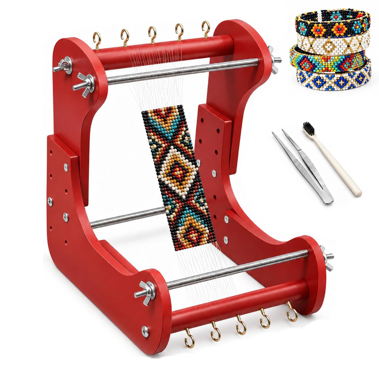 Kit de Métier à Perles sur Pied Réglable, Métier à Perles sur Pied