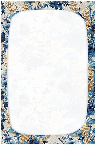 Miniatura 3 de Kigai Fitted Crib Sheet for Boys Girls,Mushroom Flower Jersey Knit Baby Sheet for Standard Crib and Toddler Bed Mattresses, Cozy Soft Breathable, 28