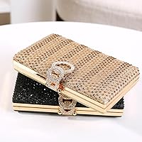 Vista 4 de Dreubea Bolso de mano brillante para mujer con diamantes de imitación