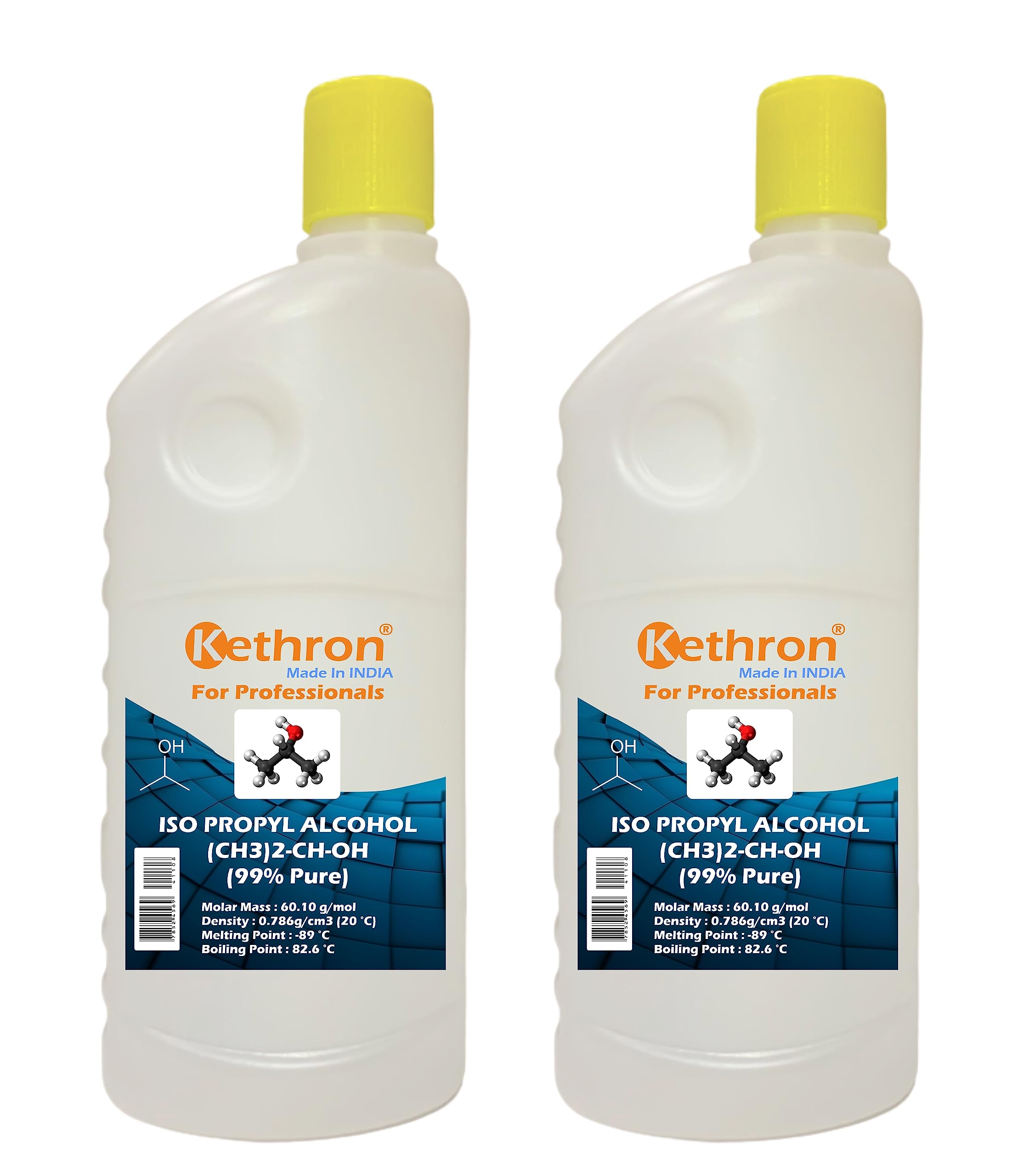 Kethron® Original IPA Iso-Propyl Alcohol 99% CAS: 67-63-0, Laboratory Grade, Multiple Cleaner, Electronics, Mobile, LCD, Laptop Glass Tiles Metal and Surface Cleaning Stain and Dust Remover (1 Ltr) (B0C7QML7KG) Amazon Price History, Amazon Price Tracker
