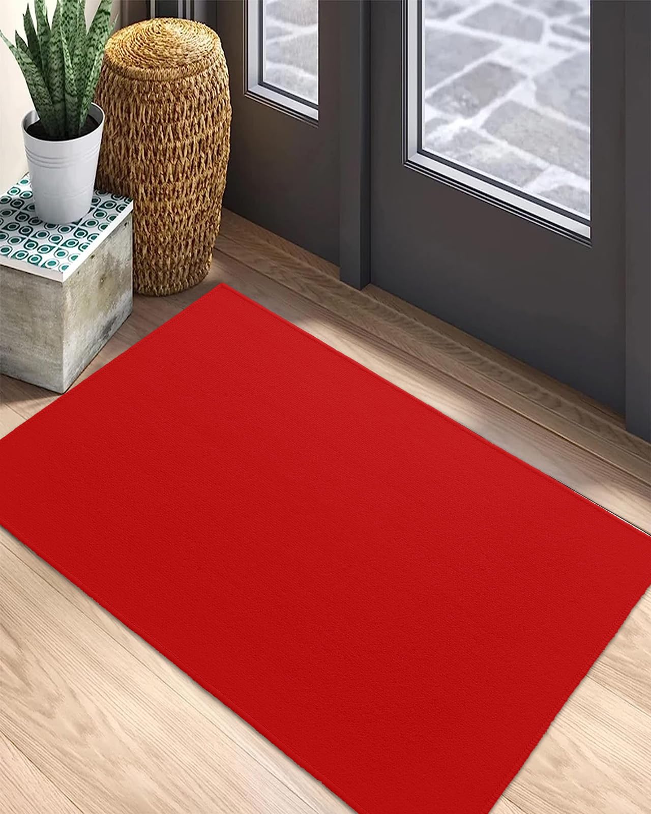 Amazon.com: Indoor Outdoor Mats, Christmas Red Door Mat, Non-Slip