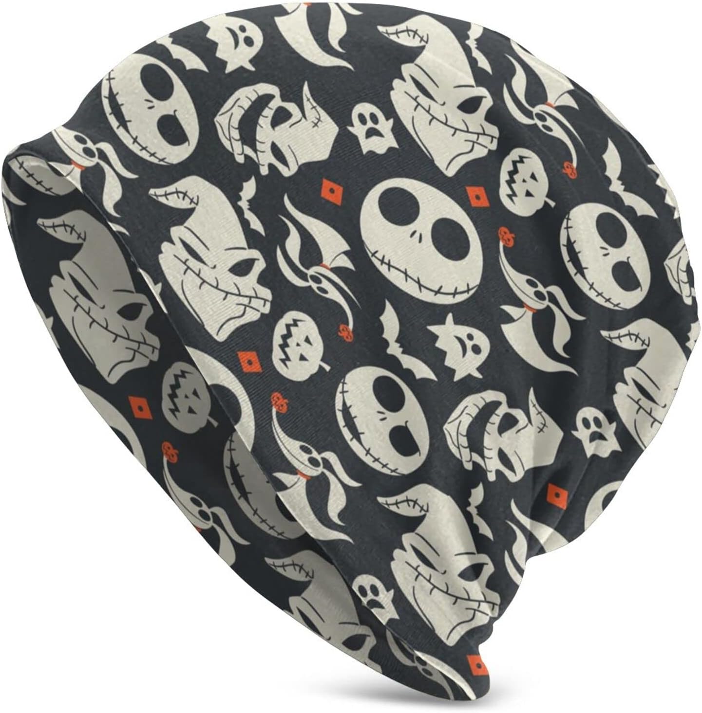 Christmas Skellington Men Women Unisex Adult Beanie Cap Winter Outdoor Slouchy Warm Hat