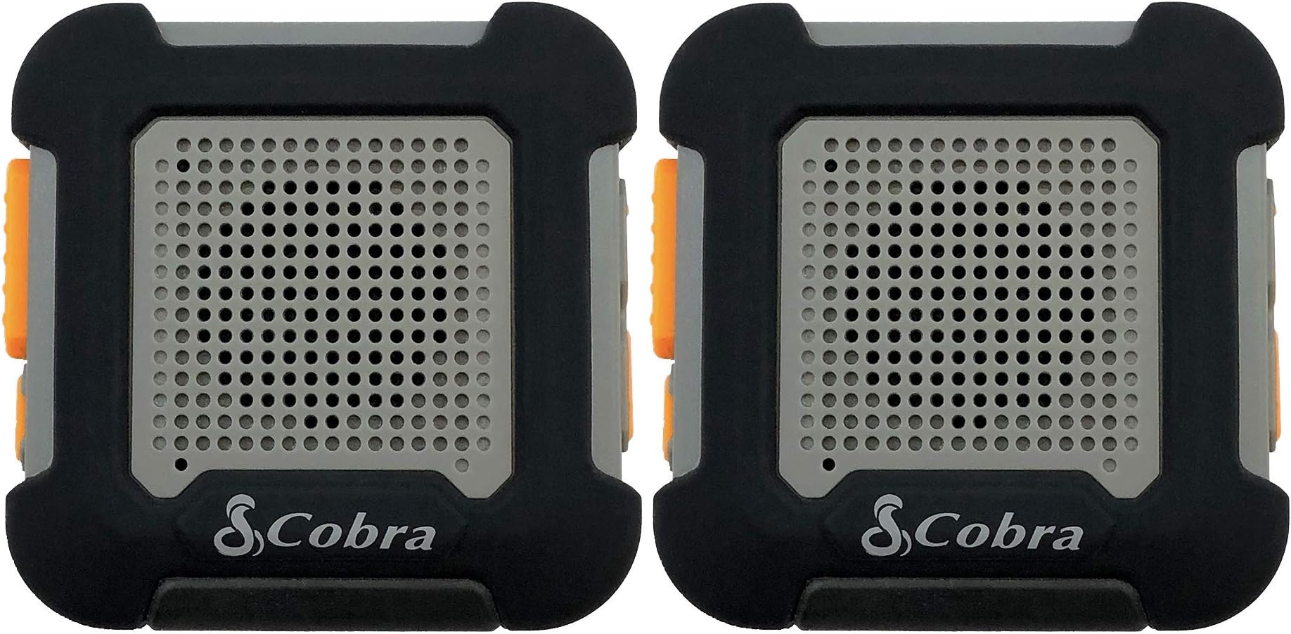Cobra ACT220B Chat Tag Rock Wearable Walkie Talkies - Waterproof, Hands Free, Rechargeable, Long Range 12-Mile Two Way Radio Set (2 Pack)