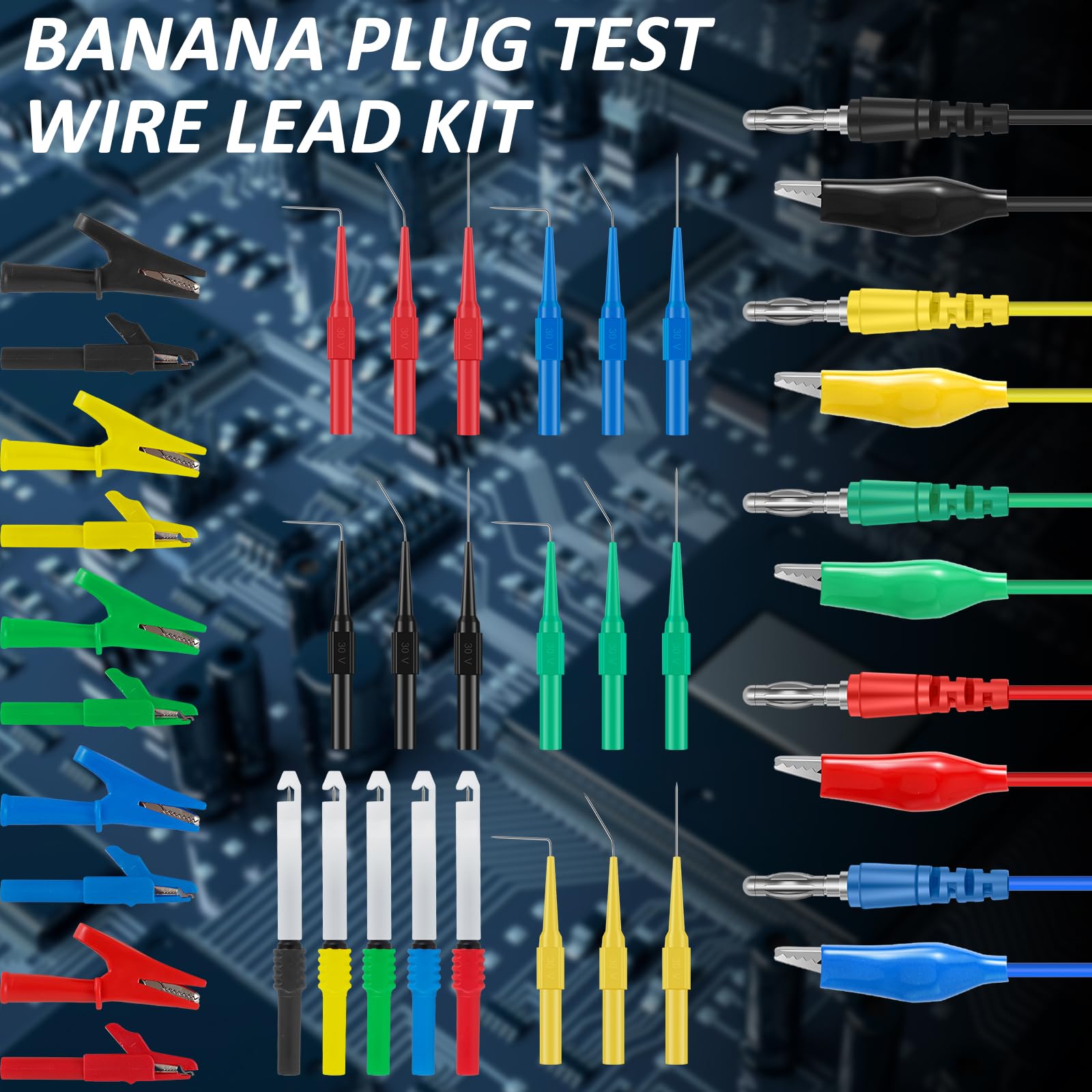 Diagnostic Probe Pins Power Probe 43-Piece Back Probe Test Kit - Multi ...