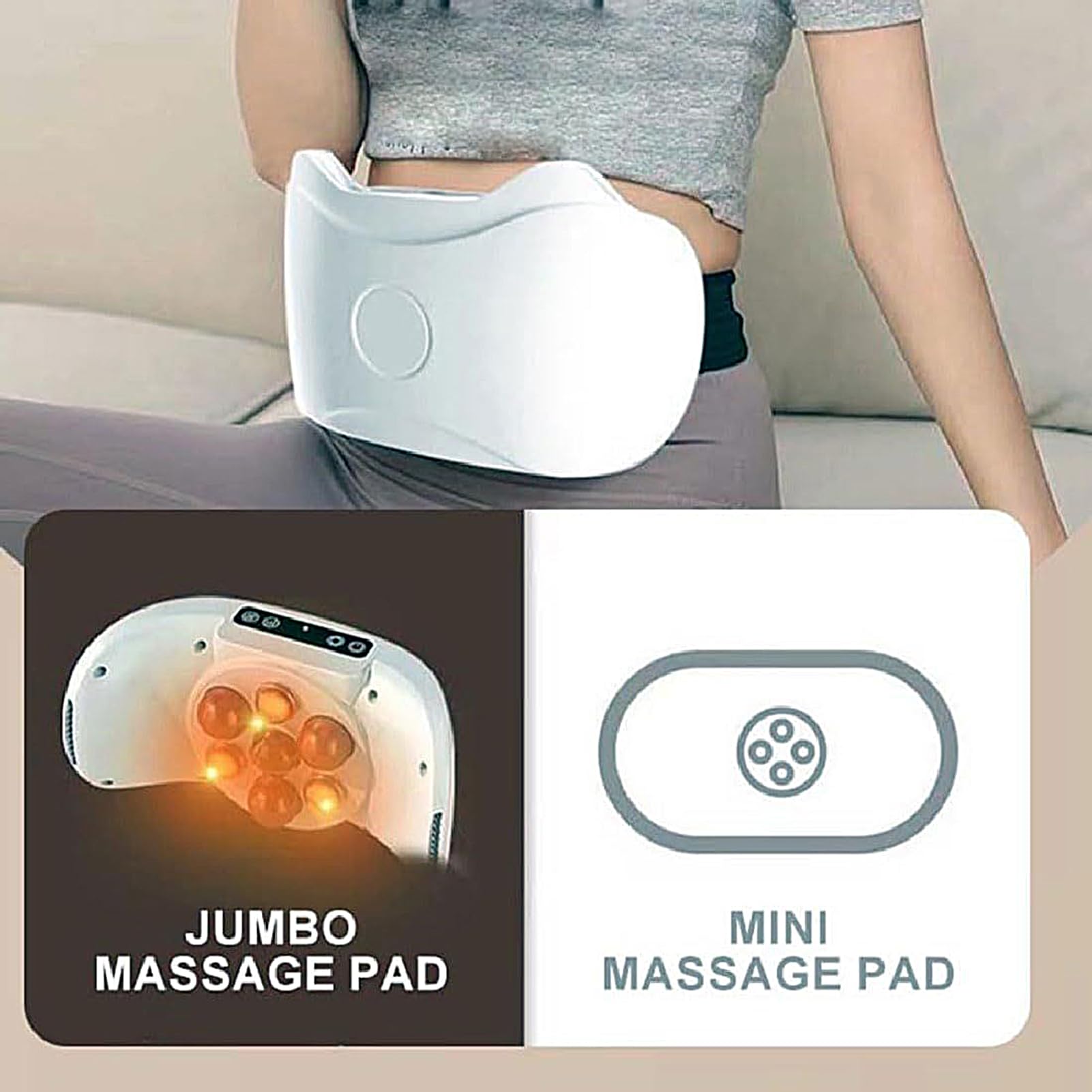 Instrument Électrique De Pétrissage Du Ventre, Masseur Abdominal Électrique Appareil Minceur, Ceinture Abdominale, Vibrapro Sculpteur Minceur,vibra Pro Cellulite Vibrante Sans Fil 3 Intensités