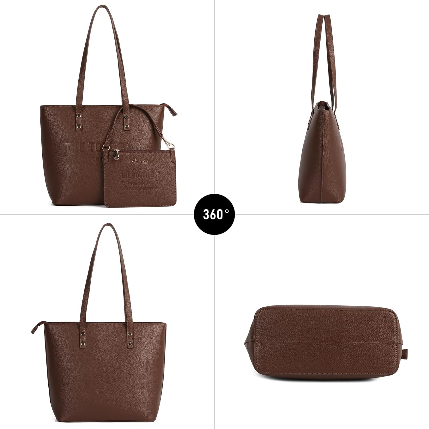 Tote Bag for Women, Medium Top Handle Handbags Purse - Image 5