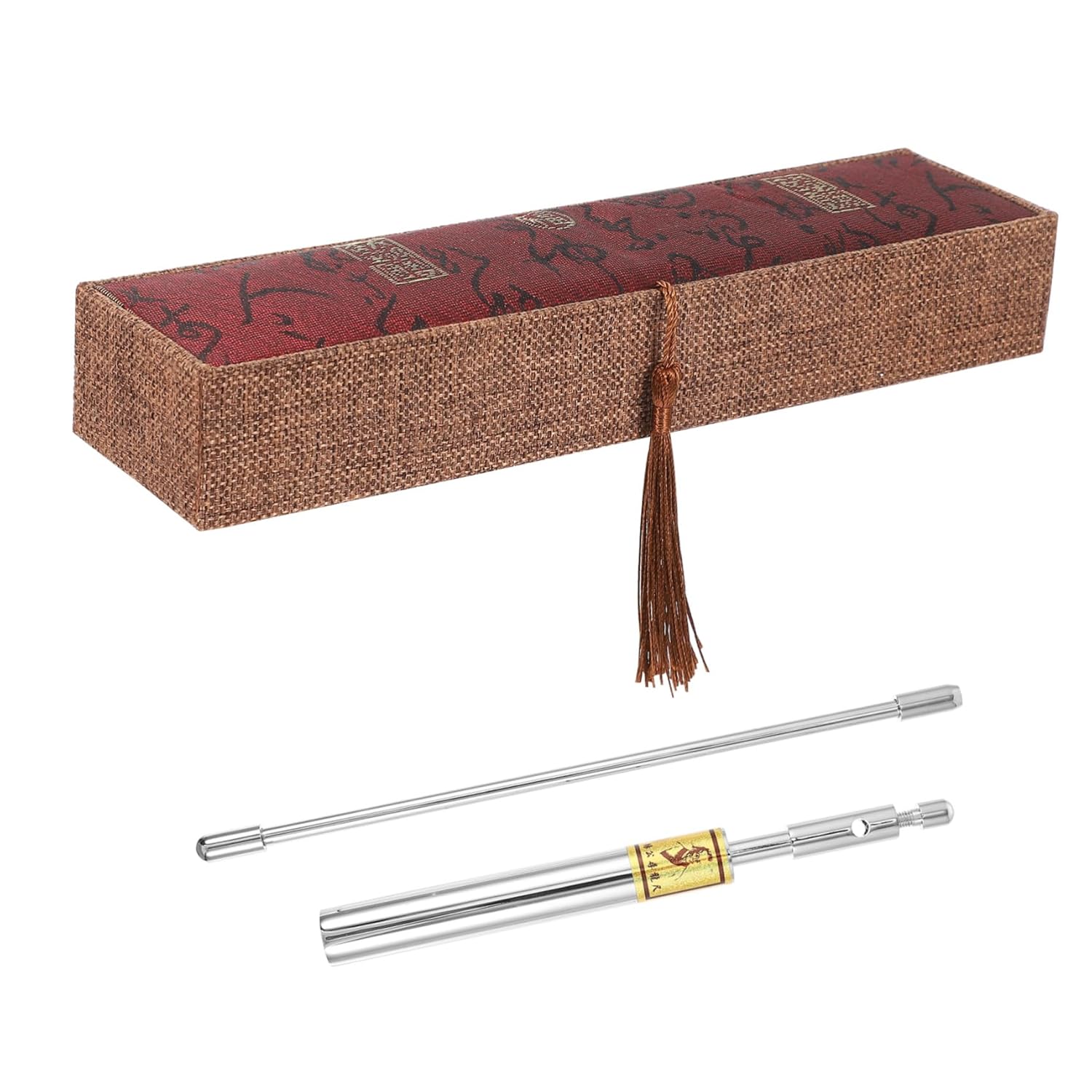 1 Set Portable Copper Divining Rod Flexible Dowsing Rod for Feng Shui Water Detection Includes Guidebook and Storage Box Tool for Finding Water Sources and Spiritual Guidance